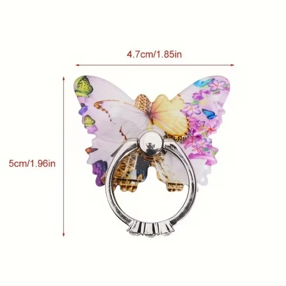 Cellphone Butterfly‎ Diamond Ring Holder Rotates 360 Degrees, Cellphone Stand